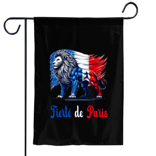 The pride of Paris flag design Garden Flags
