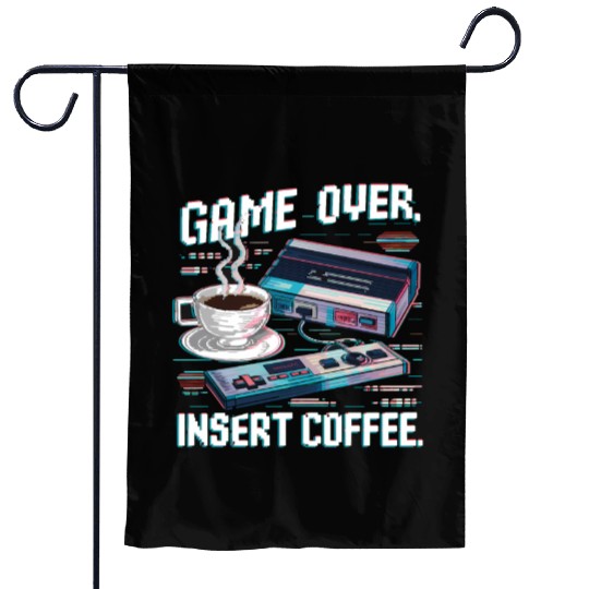 Game Over Insert Coffee 01 Garden Flags