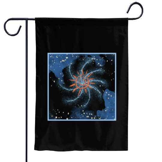 galaxy sun Garden Flags