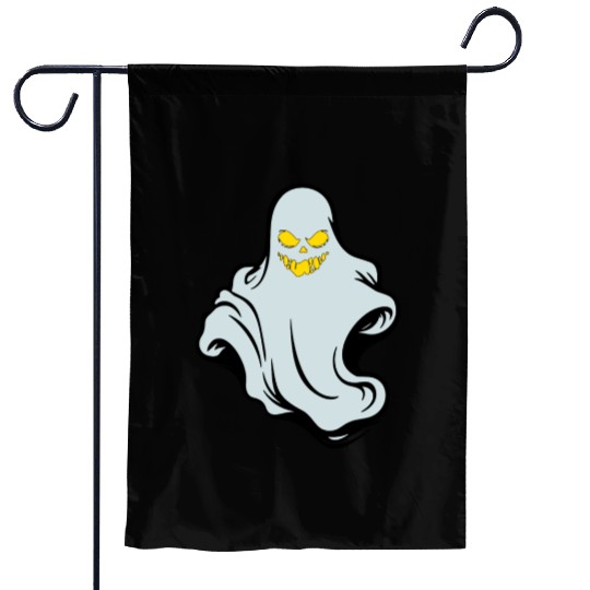 ghost yellow eyes Garden Flags