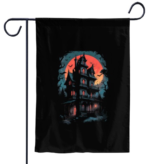 Haunted House Garden Flags