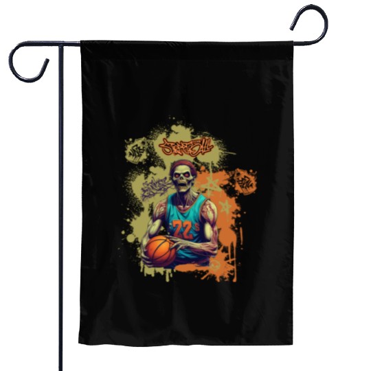 Urban Hoops - Halloween Zombie Street Basketball Garden Flags