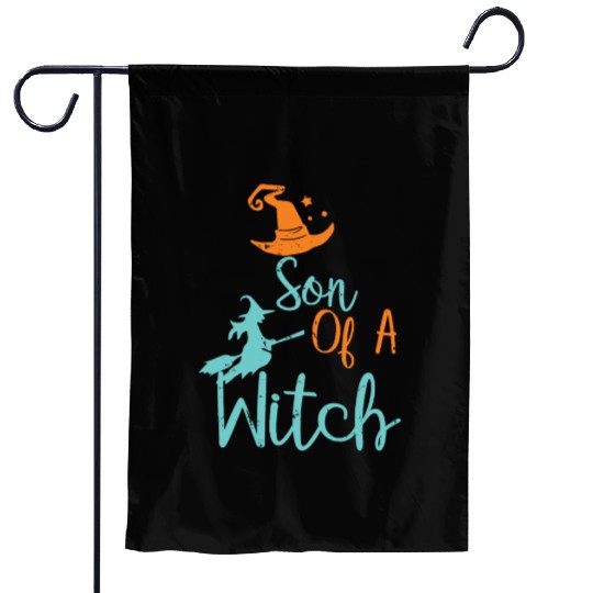 Son of a Witch Halloween Trick Or Treat Boys Wizar Garden Flags