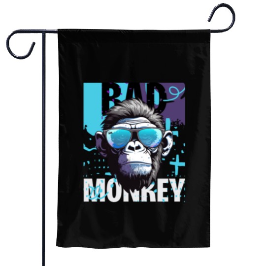 Bad Monkey Garden Flags