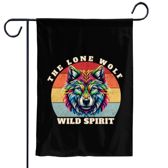 The Lone Wolf Garden Flags