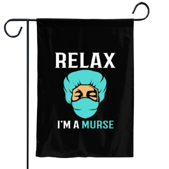 Funny Male Nurse Nursing Medical Garden Flags