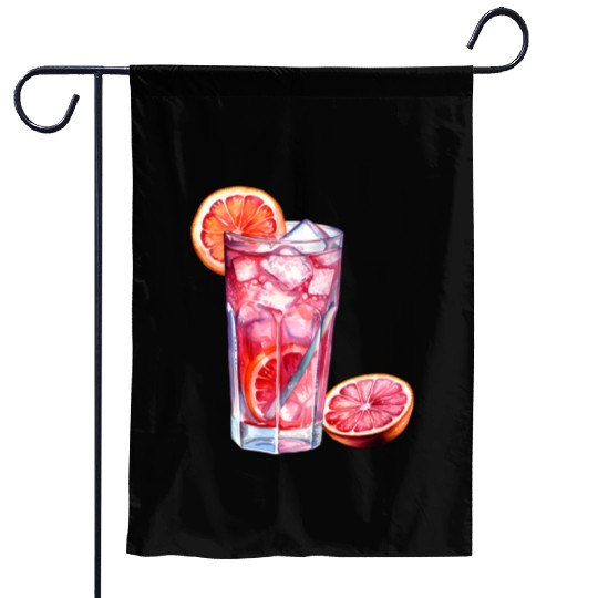 Grapefruit Citrus Cocktail Garden Flags
