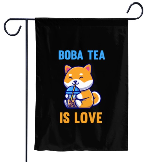 Boba Tea is love Garden Flags