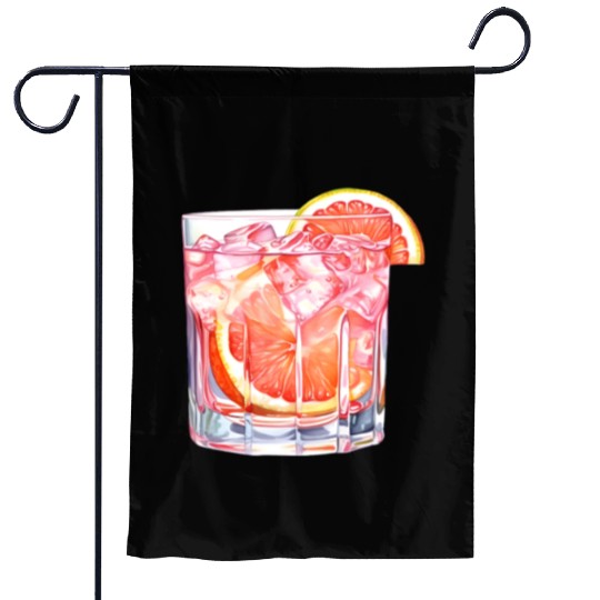 Grapefruit Citrus Cocktail Garden Flags