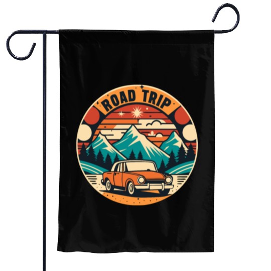 road trip lover Garden Flags