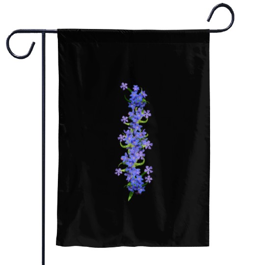 evergreen blue flowers blue blooms Garden Flags