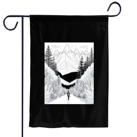 Journey into the Wilderness Garden Flags