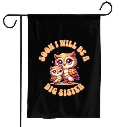 Soon I Will Be A Big Sister Sweet Tiger Garden Flags