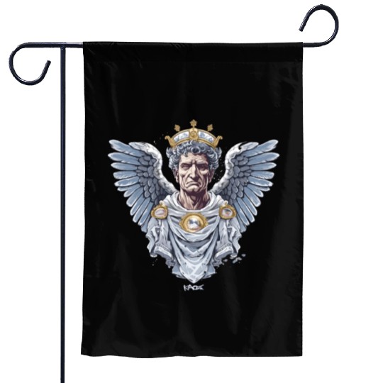 Emperor Caesar with Angel Wings Garden Flags