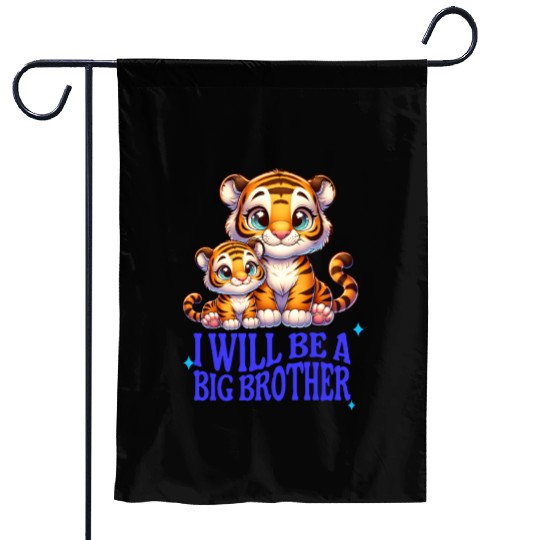 I'm Going To Be A Big Brother Sweet Tigers, Garden Flags