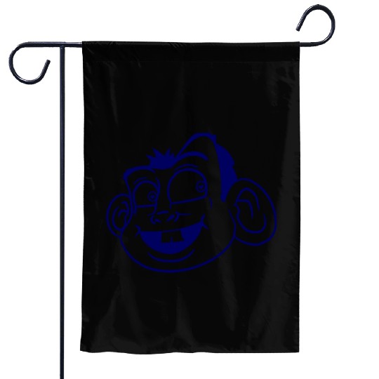Monkey Face Sweet Cute Little Head Laughs Happy Garden Flags