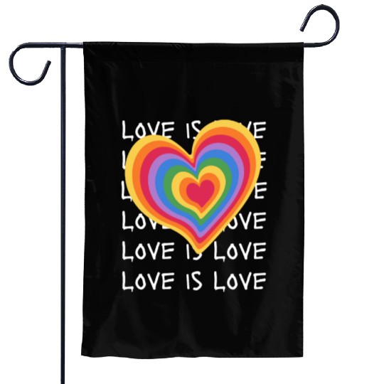 Love is Love Embrace Every Kind of Love Garden Flags