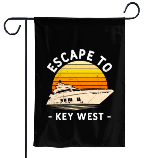 Florida ESCAPE TO KEY-WEST Sailing Florida Garden Flags