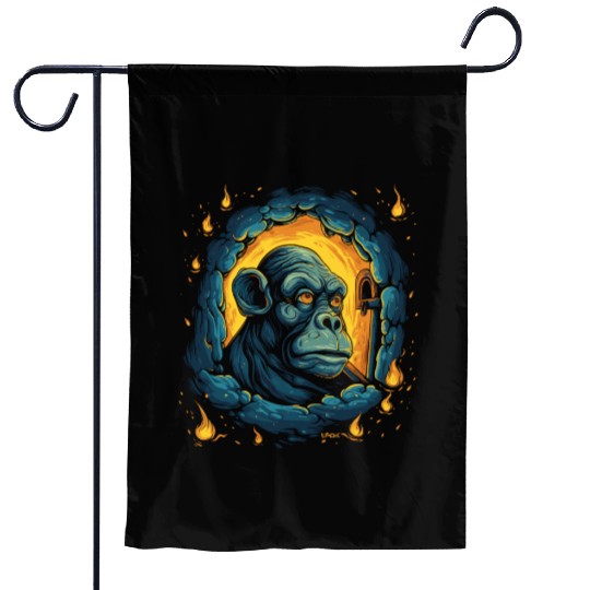 Night of the Starry Dungeon Monkey Garden Flags