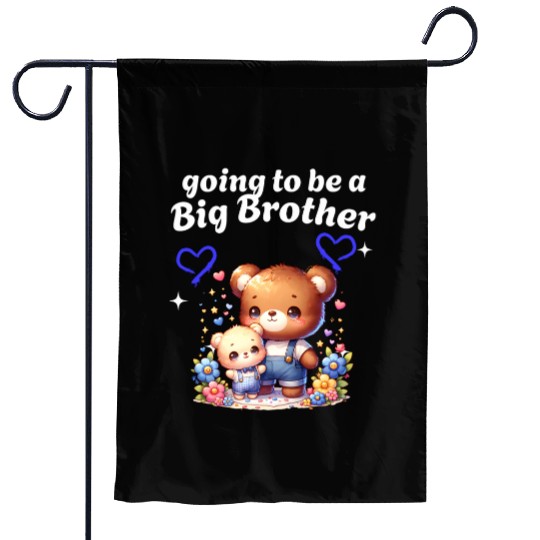 I'm Going To Be A Big Brother Cute Teddy Bears, Garden Flags