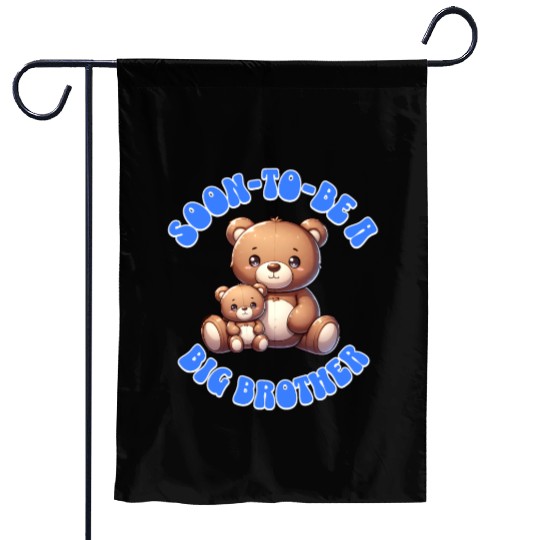 I'm Going To Be A Big Brother Cute Teddy Bears, Garden Flags