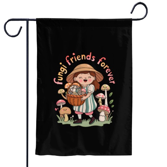 Fungi Friends Forever Garden Flags