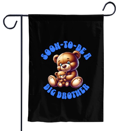I'm Going To Be A Big Brother Cute Teddy Bears, Garden Flags