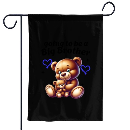 I'm Going To Be A Big Brother Cute Teddy Bears, Garden Flags