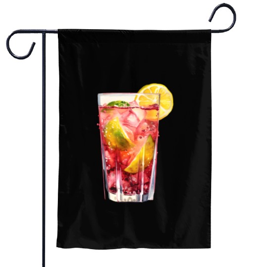 Citrus Berry Cocktail Garden Flags