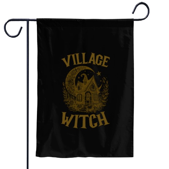 Village Witch Salem Vintage Halloween Garden Flags