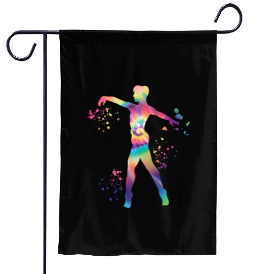Ballet Dancer Colorsplash Man Ballerino Garden Flags