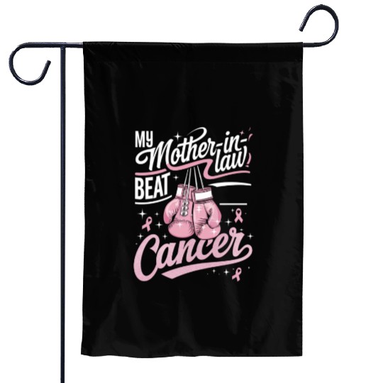 My Mother-In-Law Beat Cancer Breast Cancer Garden Flags