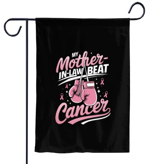 My Mother-In-Law Beat Cancer Breast Cancer Garden Flags