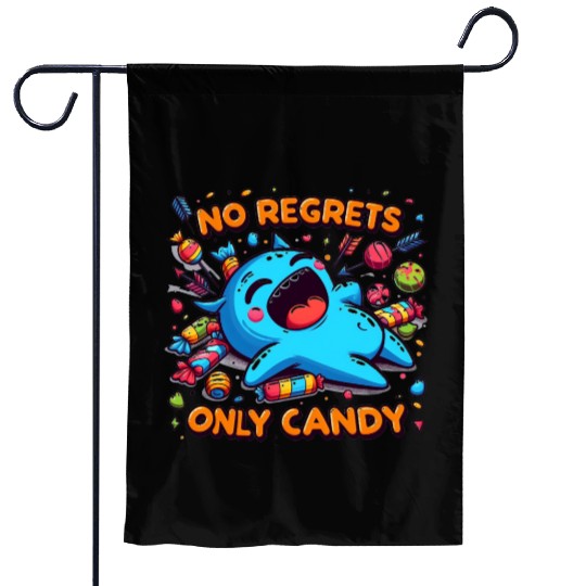 Disneyland No Regrets Only Candy Garden Flags