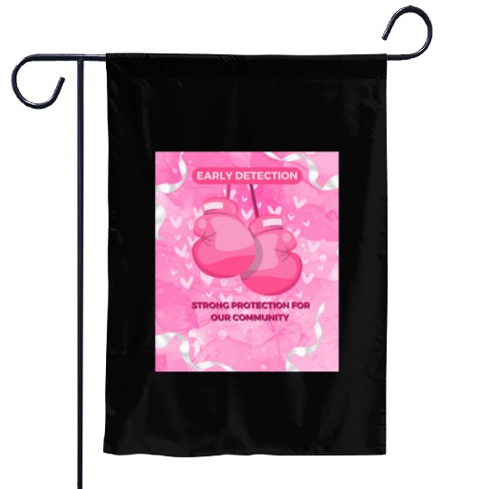 Early Detection Strong Protection For Community Garden Flags