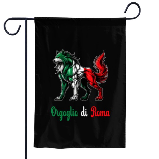 The pride of Rome Italy flag Garden Flags