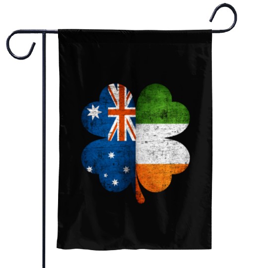 Australian Irish Shamrock Australia Ireland Flag Garden Flags