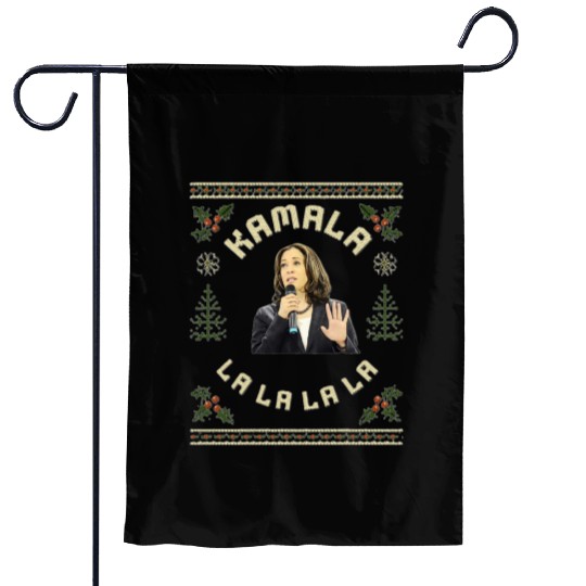 Kamala Harris singing Christmas Carol Garden Flags