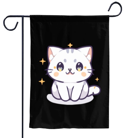 Meow Series: Starry Eyes Garden Flags