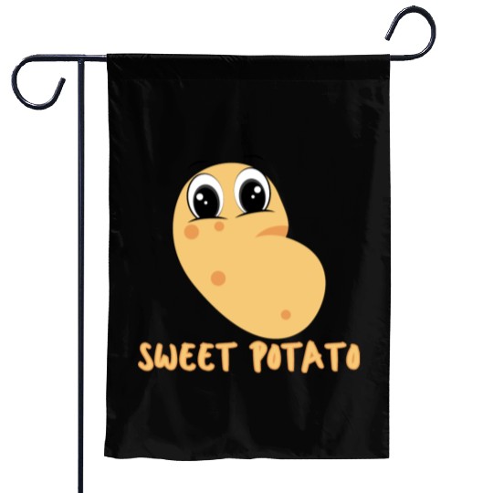 Sweet cute potato Garden Flags