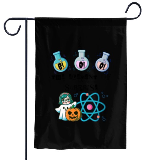 Chemistry Boo The Element Of Surprise Chemist Hall Garden Flags