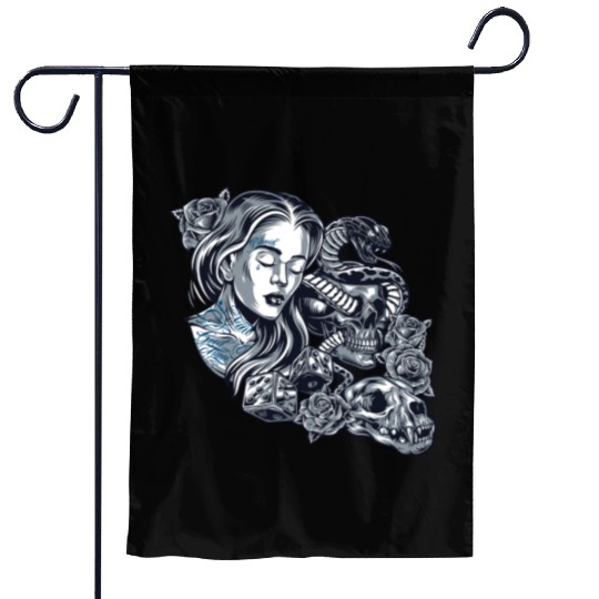 Blessed Chicano Vintage Street Art Graphic Garden Flags