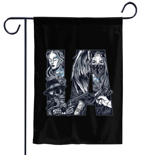 LA Chicano Cholo Los Angeles Garden Flags