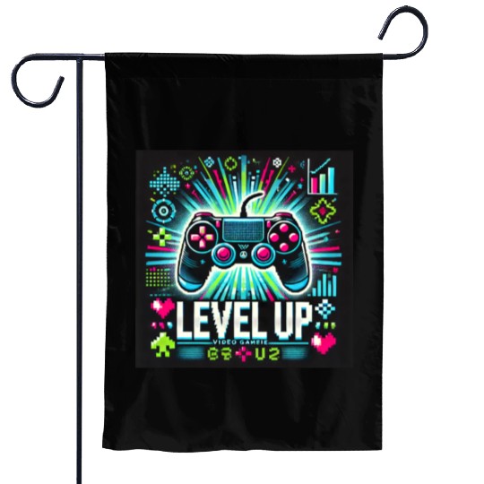 game level up Garden Flags