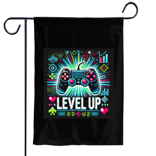 game level up Garden Flags