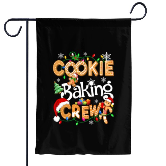 Cookie baking crew Cooking Lover Xmas Gingerbread Garden Flags
