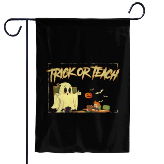 Trick or Teach for Teachers Halloween Vintage 2024 Garden Flags