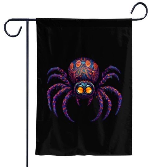 Halloween Spider Alebrije Garden Flags