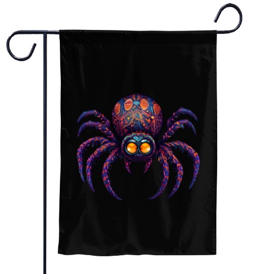 Halloween Spider Alebrije Garden Flags