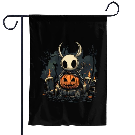 Spooky Hollow Knight Garden Flags